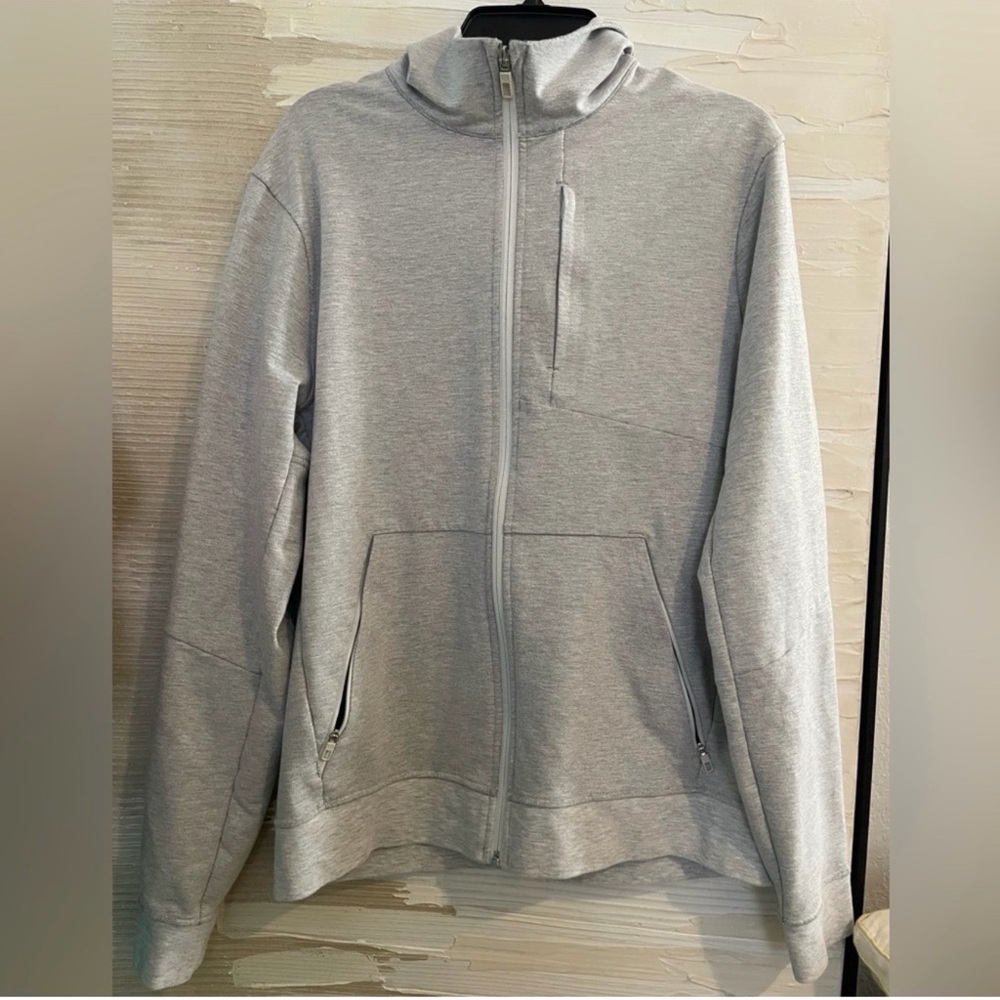Men's Lululemon Light Gray Zip-Up Large Jacket